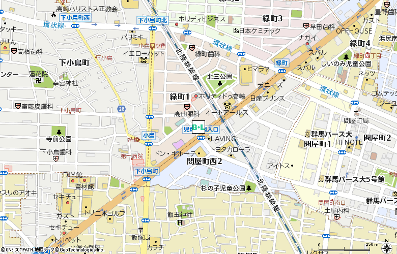 眼鏡市場高崎緑町(00171)付近の地図